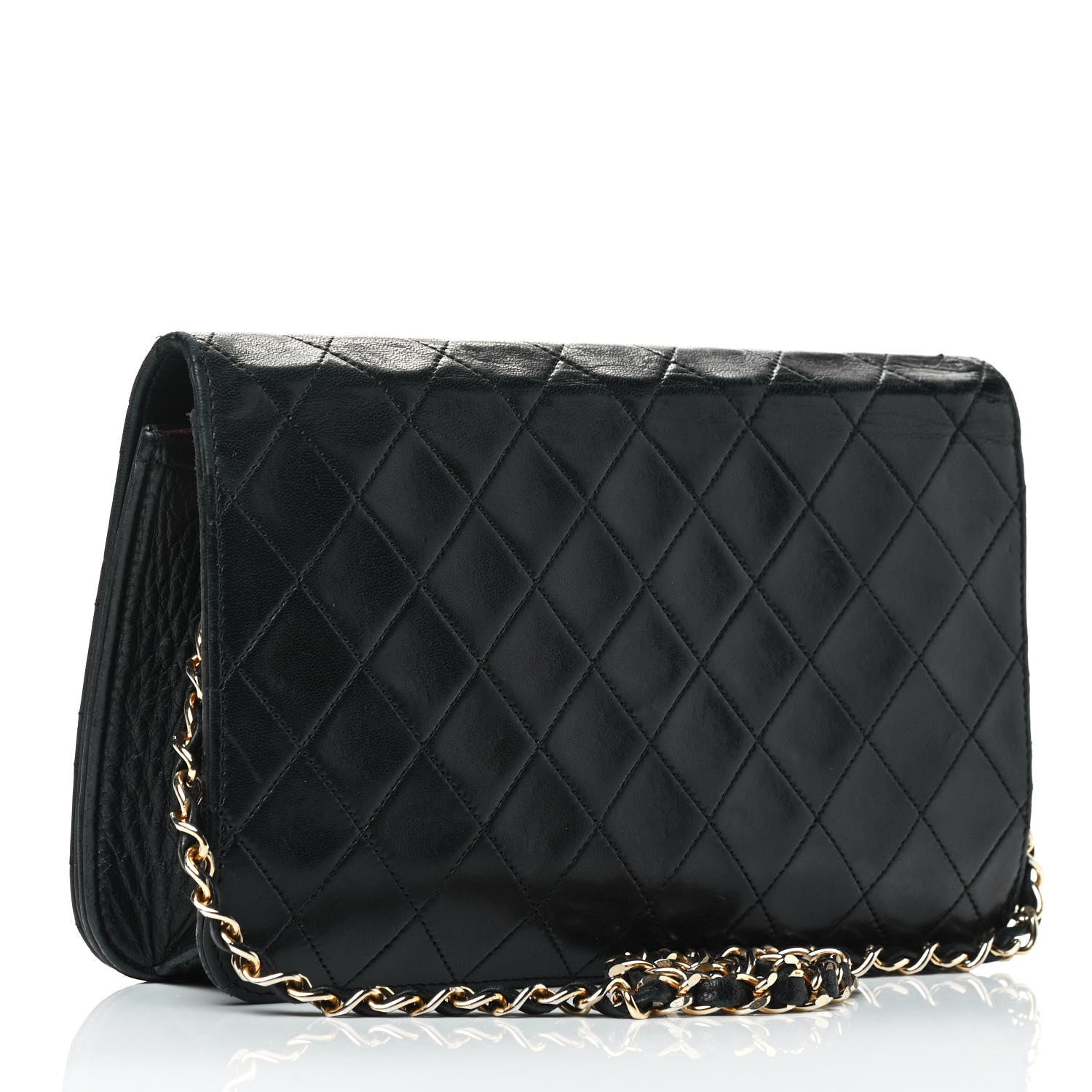 Chanel Lambskin Quilted Small Single Flap Black 3 of 6