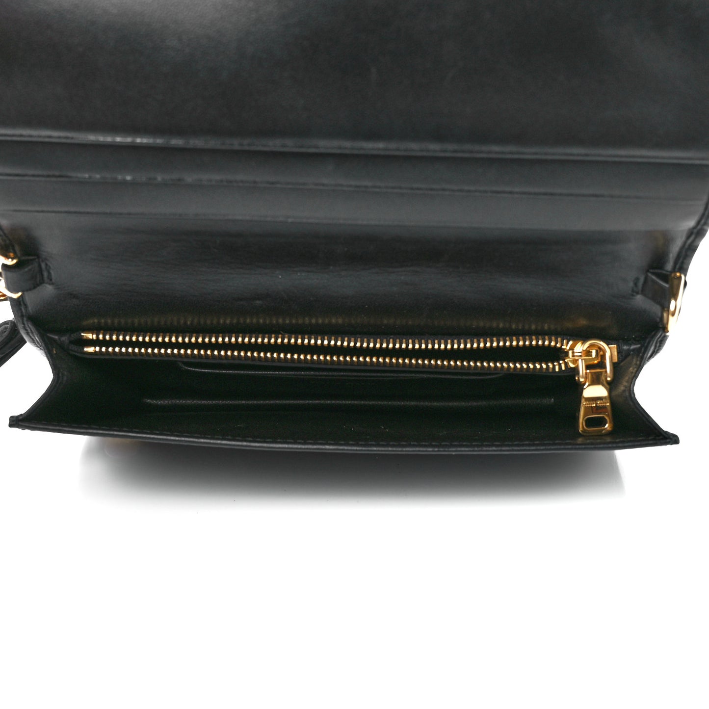 Nappa Matelasse Wallet On Chain Black