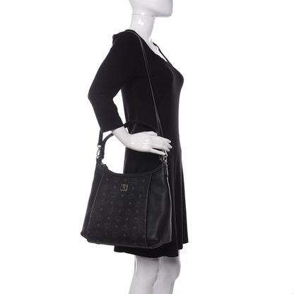 MCM Visetos Medium Luisa Hobo Black 2 of 8