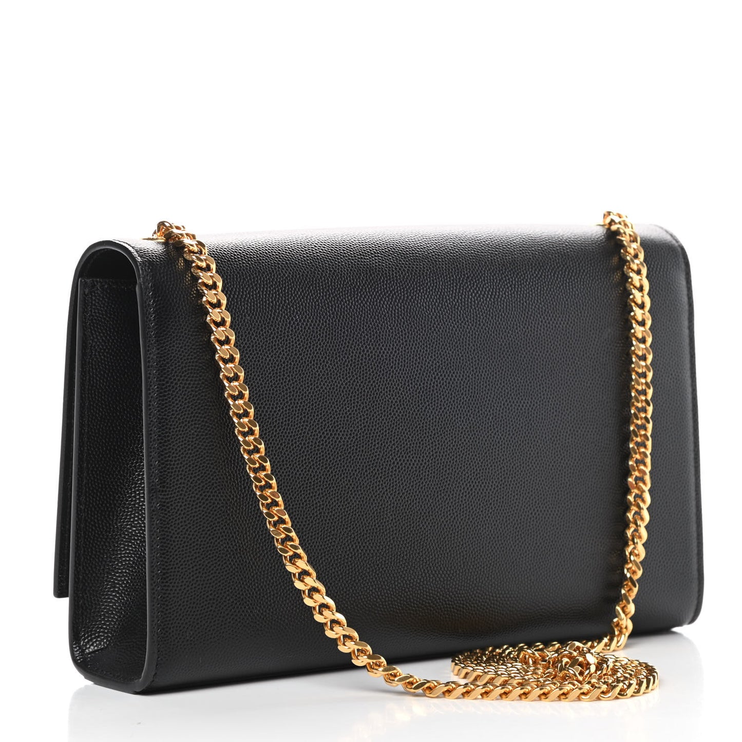 Grain De Poudre Medium Classic Monogram Kate Satchel Black