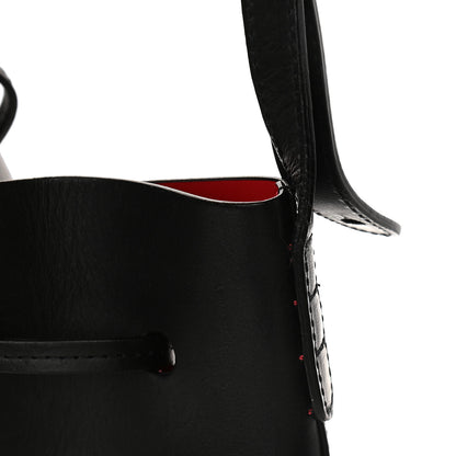 Mansur Gavriel Vegetable Tanned Calfskin Bucket Bag Black Flamma 13 of 13