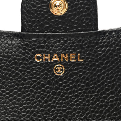 Chanel Caviar Quilted Compact Flap Wallet Black 6 of 9
