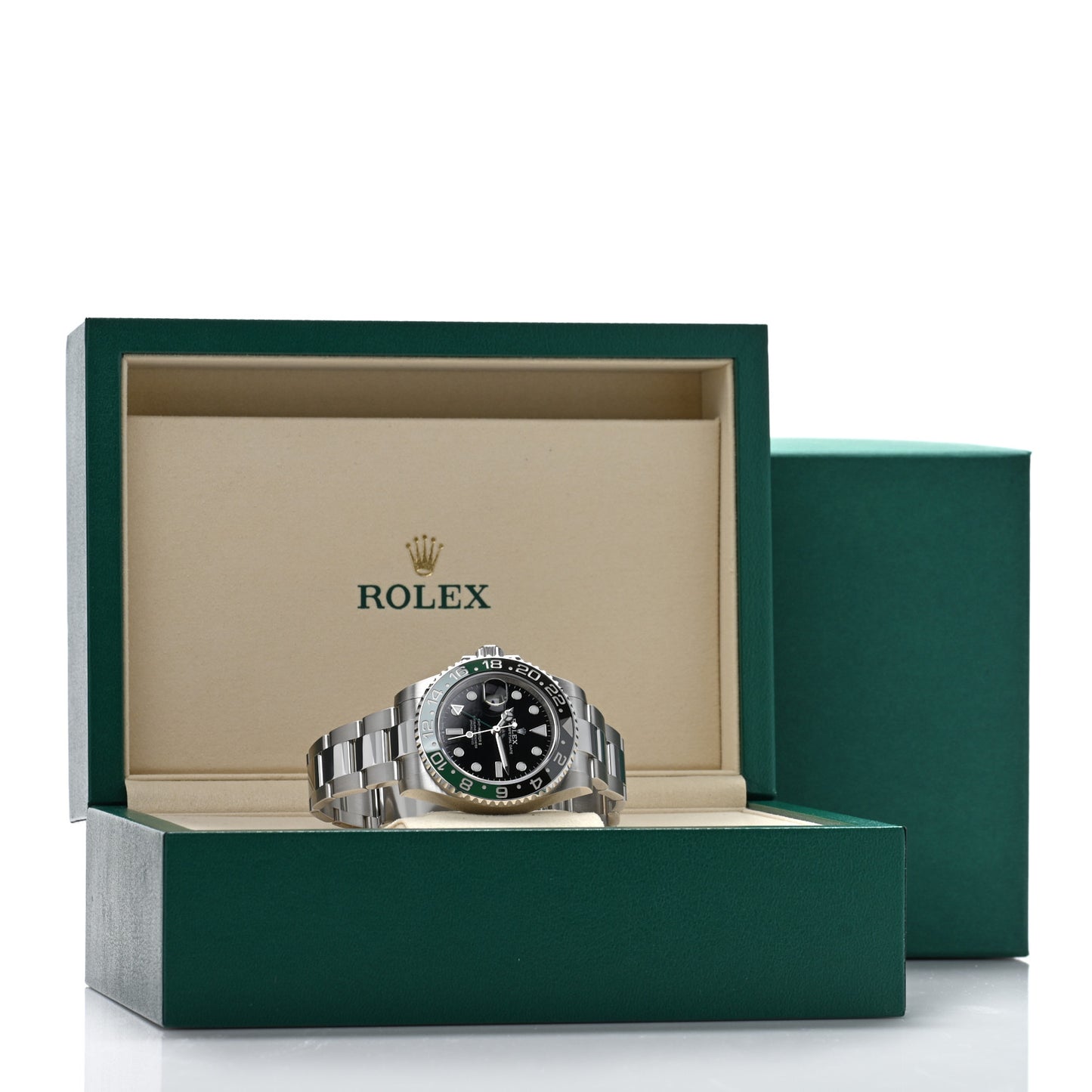 Stainless Steel 40mm Oyster Perpetual Date GMT Master Ⅱ Sprite Watch 126720VTNR