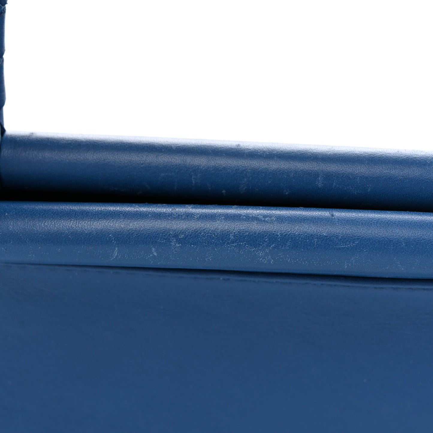 French Calfskin Bretagne Tote Blue