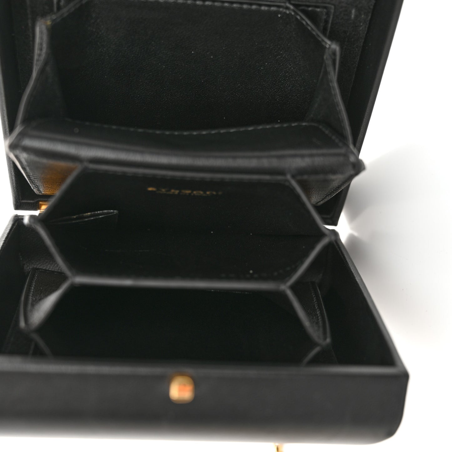 X ALEXANDER WANG Lambskin Serpenti Forever Minaudiere Black