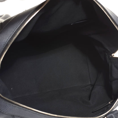 Saint Laurent Grained Leather Oversized Muse Bowler Blue 5 of 8