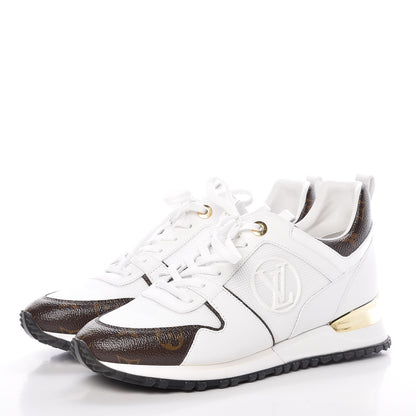 Louis Vuitton Calfskin Monogram Run Away Sneakers 40 White 3 of 10