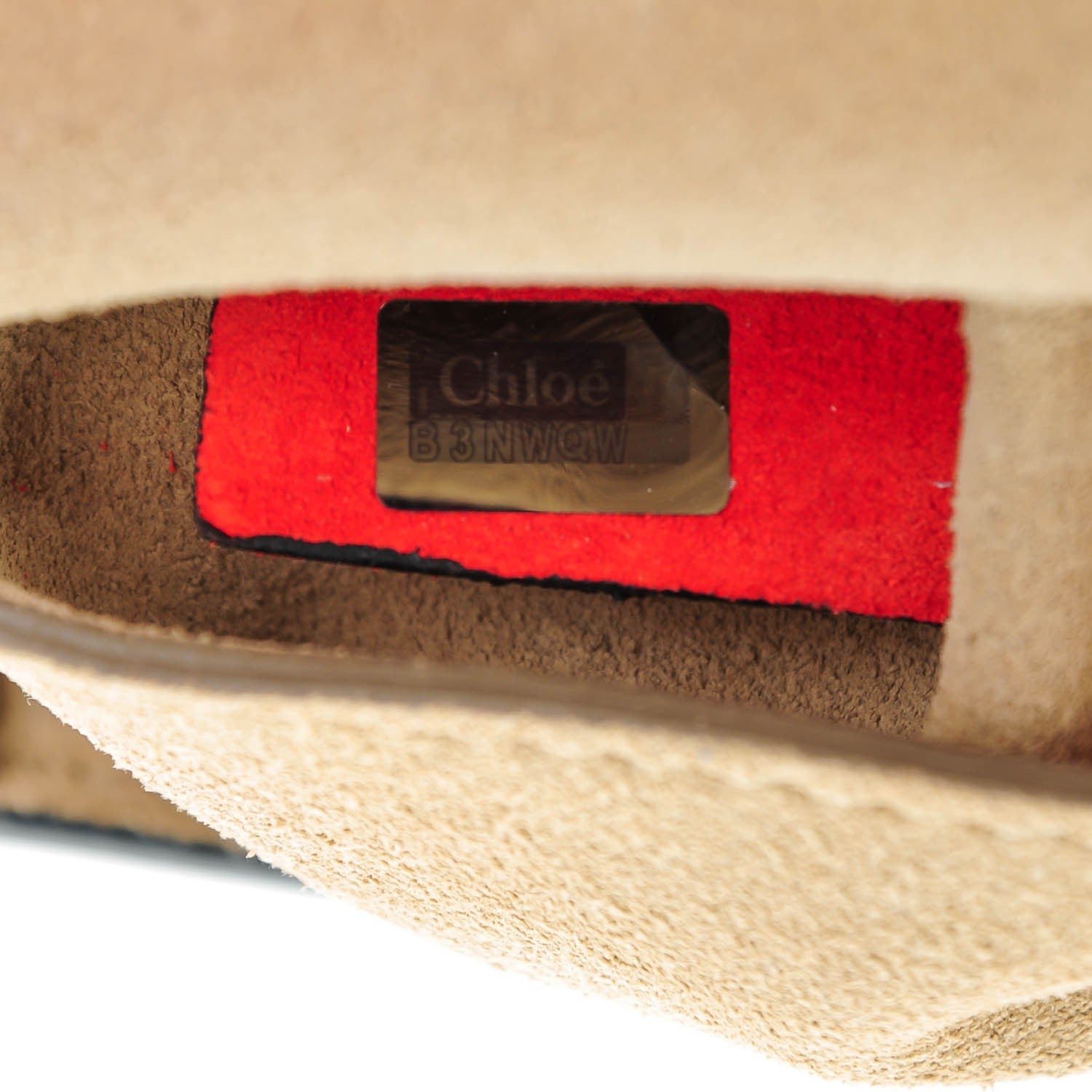 Chloe Suede Smooth Calfskin Mini Drew Shoulder Bag Plaid Red Black 8 of 8