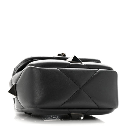 Valentino Garavani Nappa Monochrome Mini Roman Stud The Shoulder Bag Black 4 of 9