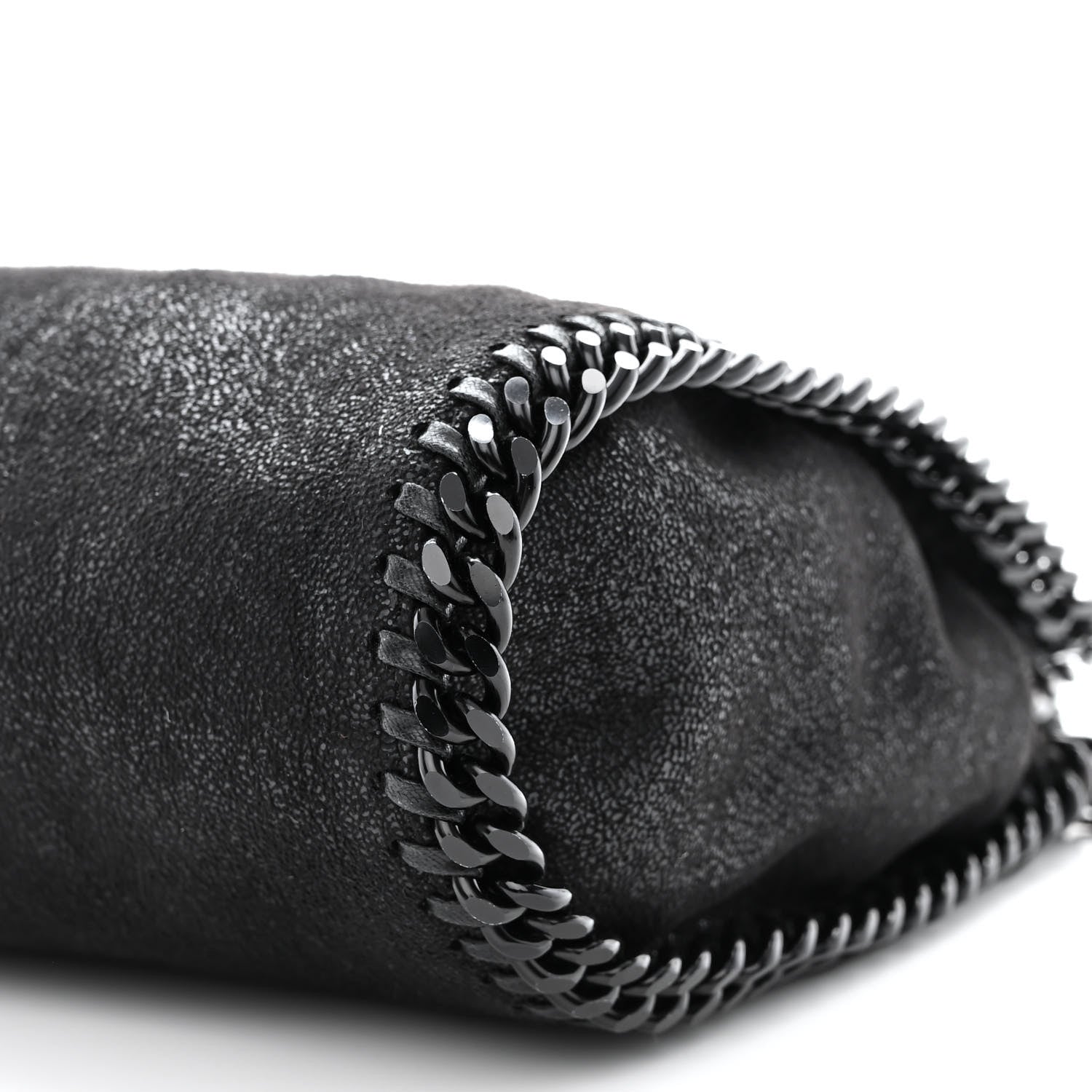 Stella McCartney Shaggy Deer Mini Falabella Fold Over Tote Black 11 of 11