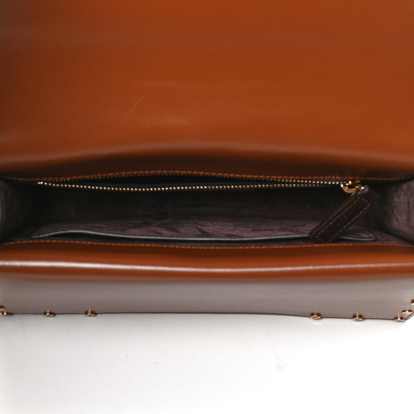 Calfskin Medium Margaux Shoulder Bag Brick Ebony