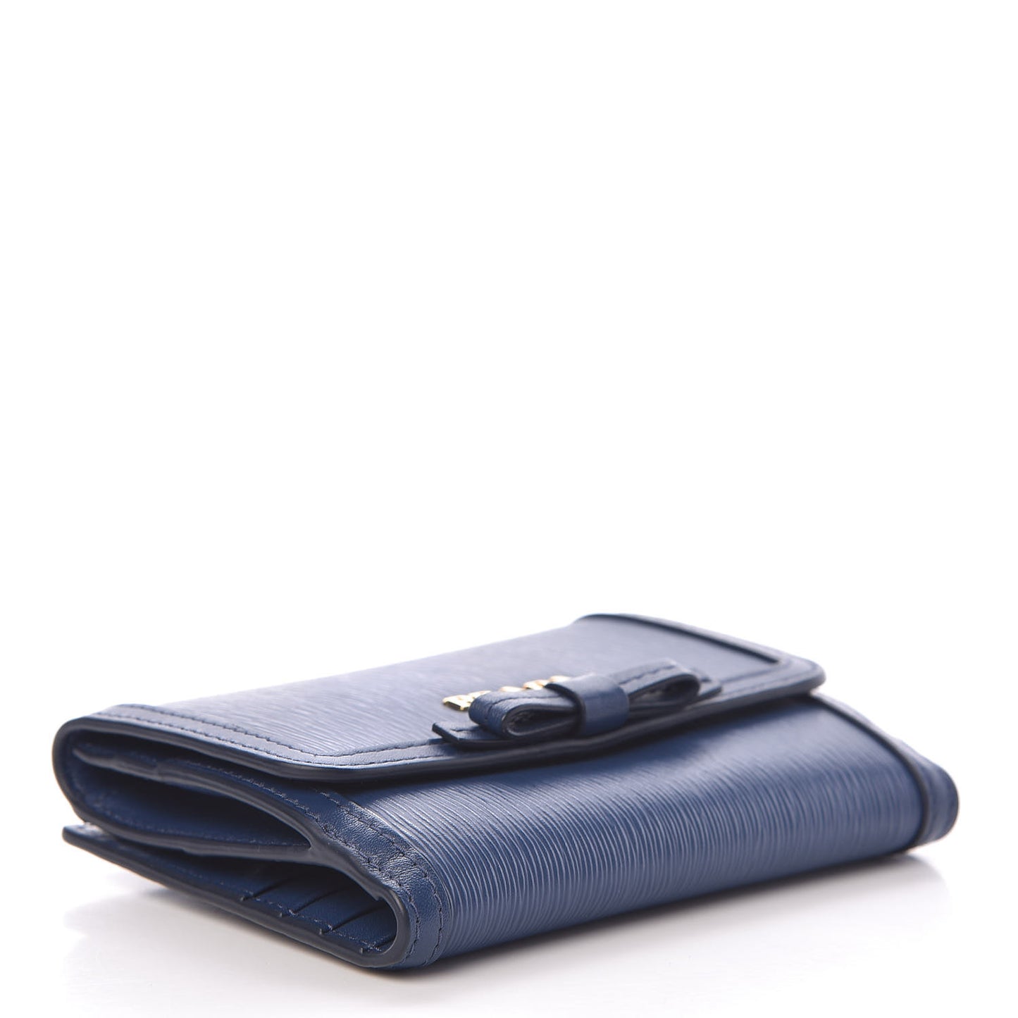 Vitello Move Bow Compact Wallet Bleuette