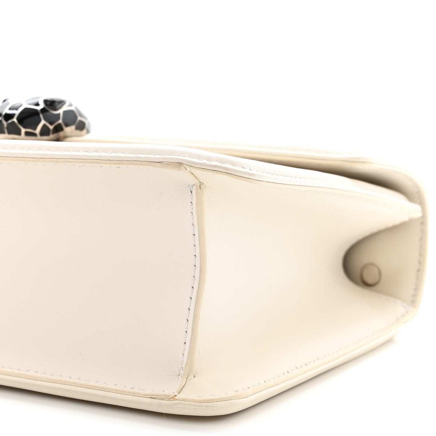 Quilted Nappa Smooth Calfskin Serpenti Forever Diamond Blast Shoulder Bag Ivory