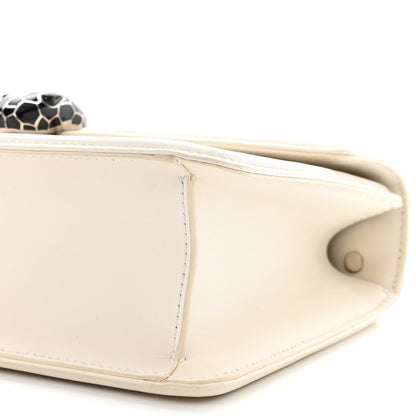 Bulgari Quilted Nappa Smooth Calfskin Serpenti Forever Diamond Blast Shoulder Bag Ivory 10 of 13