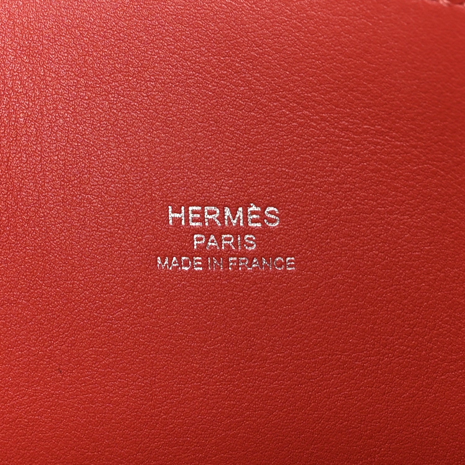 Hermes Epsom Tri-Color Mini 1923 Bolide Rouge Venetian Rouge Sellier Rose Texas 6 of 10