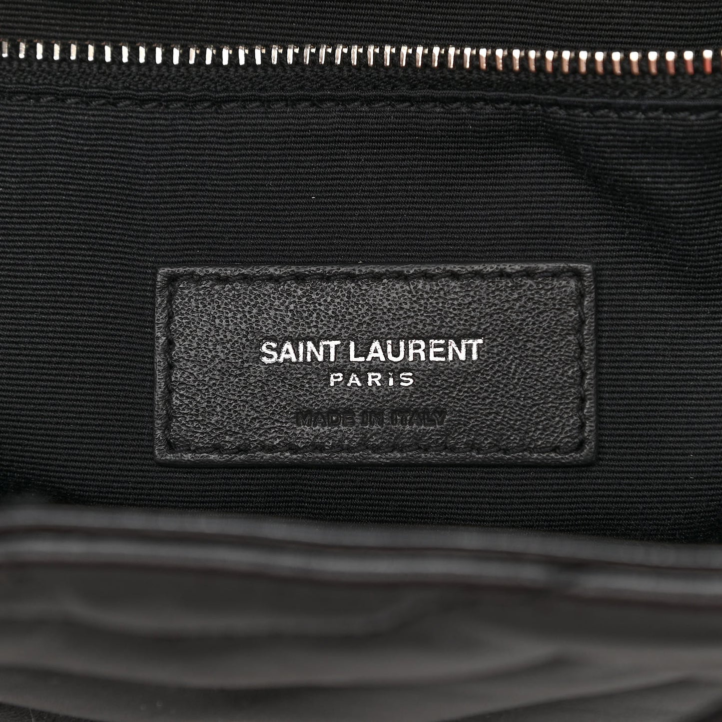 Calfskin Y Quilted Monogram Medium Loulou Backpack Black