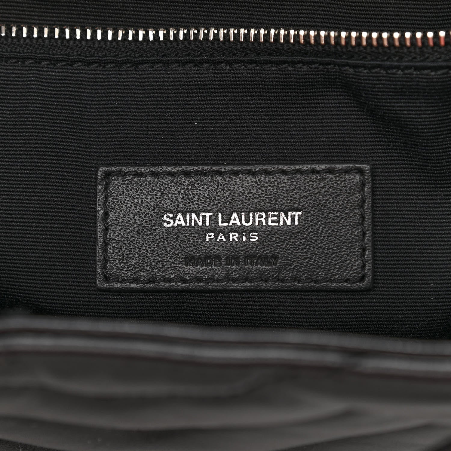 Saint Laurent Calfskin Y Quilted Monogram Medium Loulou Backpack Black 7 of 13