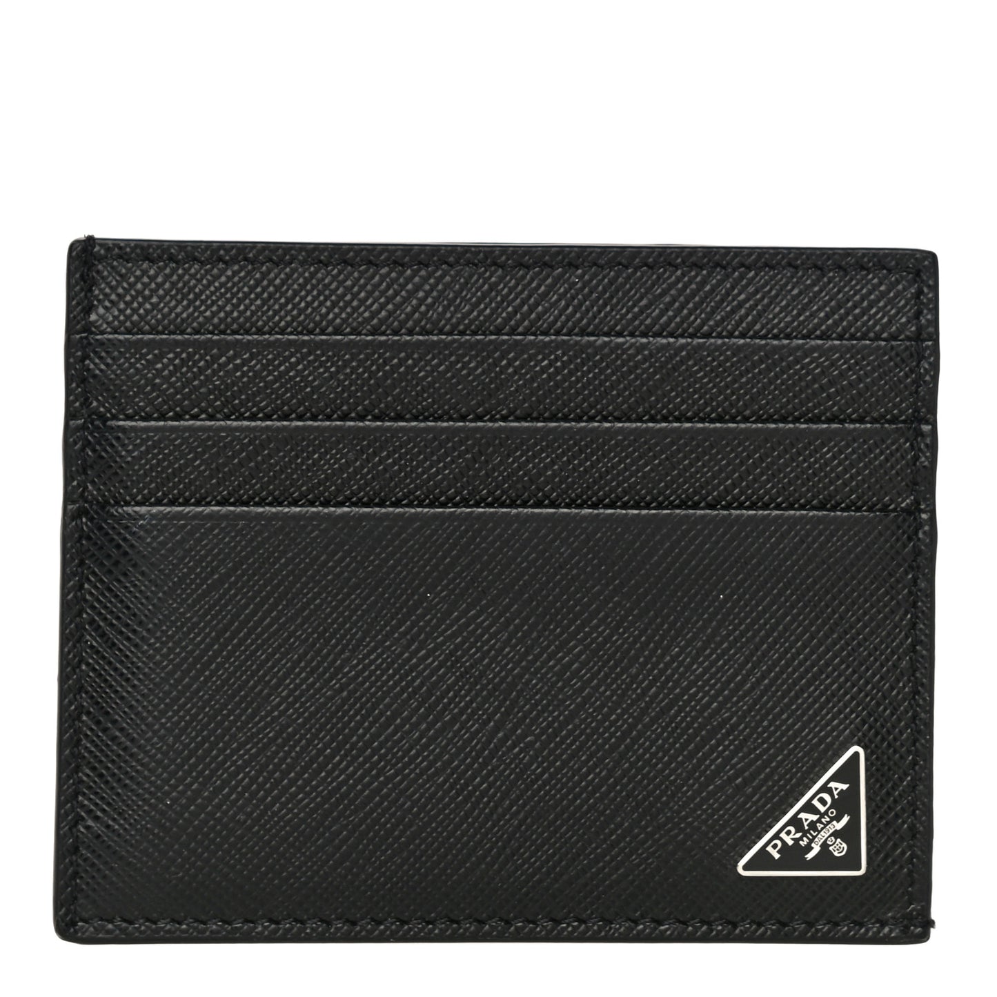 Goatskin Intrecciato Wallet With Chain Nero Black
