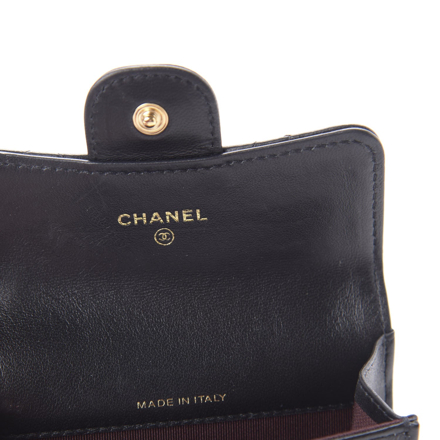 Chanel Lambskin Quilted Flap Card Holder Black 6 of 20