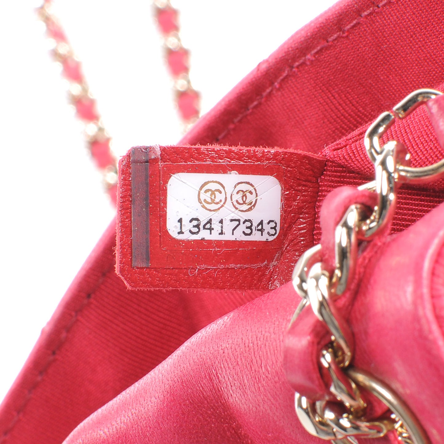 Lambskin Quilted Extra Mini Flap Heart Valentine Charms Red