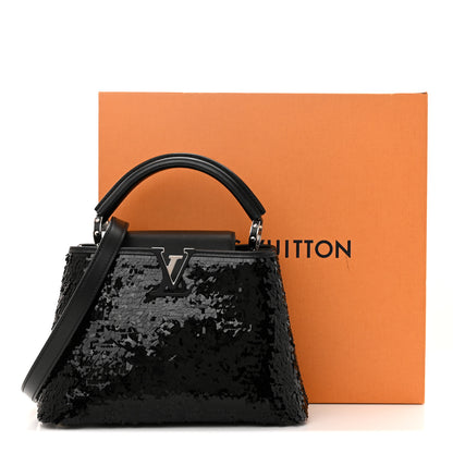 Louis Vuitton Calfskin Sequin Capucines BB Night Fever 15 of 15