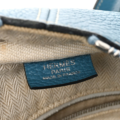Hermes Taurillon Clemence Victoria II 35 Blue Jean 6 of 13
