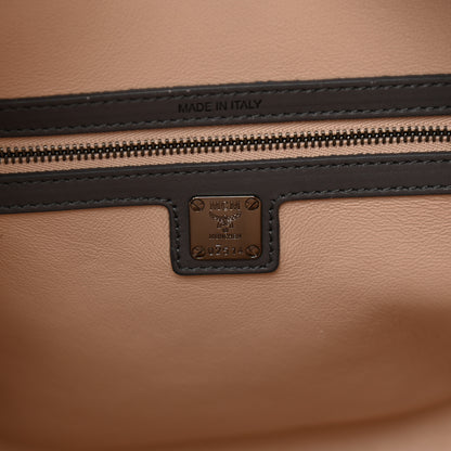 MCM Calfskin Boston Bag Grey 5 of 15