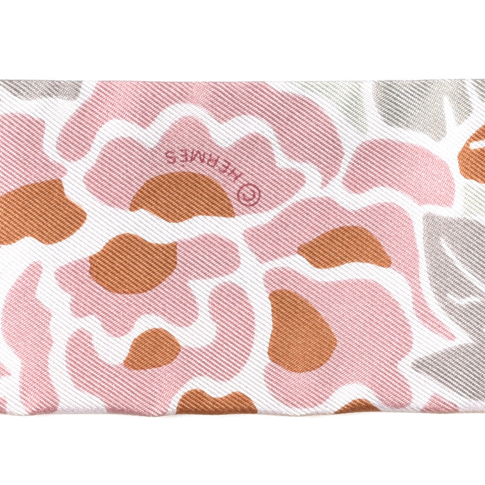 Silk Bingata Twilly Vieux Rose Vert De Eau