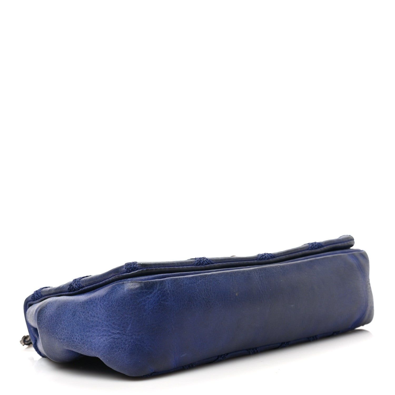 Chanel Iridescent Calfskin Diamond Embellished Medium Single Flap Blue 4 of 9