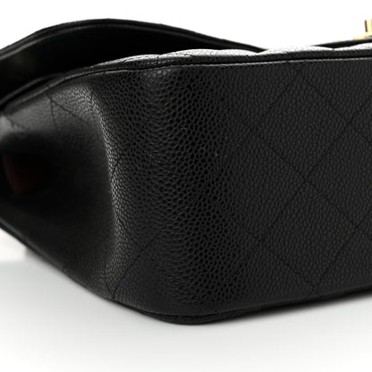 Chanel Caviar Quilted Jumbo Double Flap Black 9 of 10