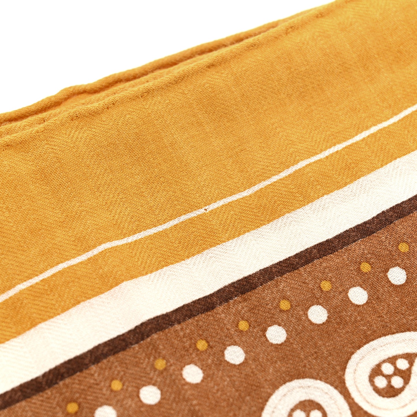 Cashmere Silk Selle De Dignitaire Shawl 140 Curry Camel White