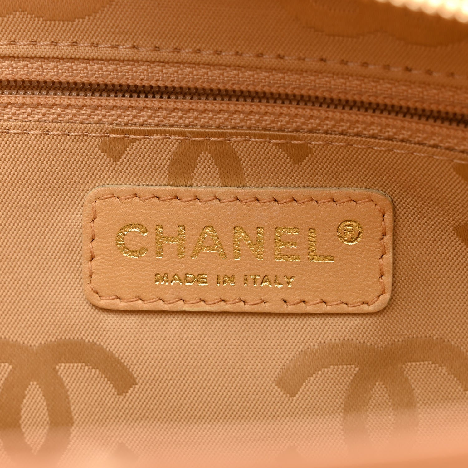 Chanel Calfskin Wild Stitch Small Tote Beige 6 of 10