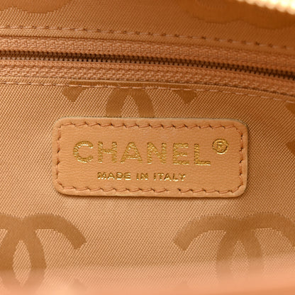 Chanel Calfskin Wild Stitch Small Tote Beige 6 of 10
