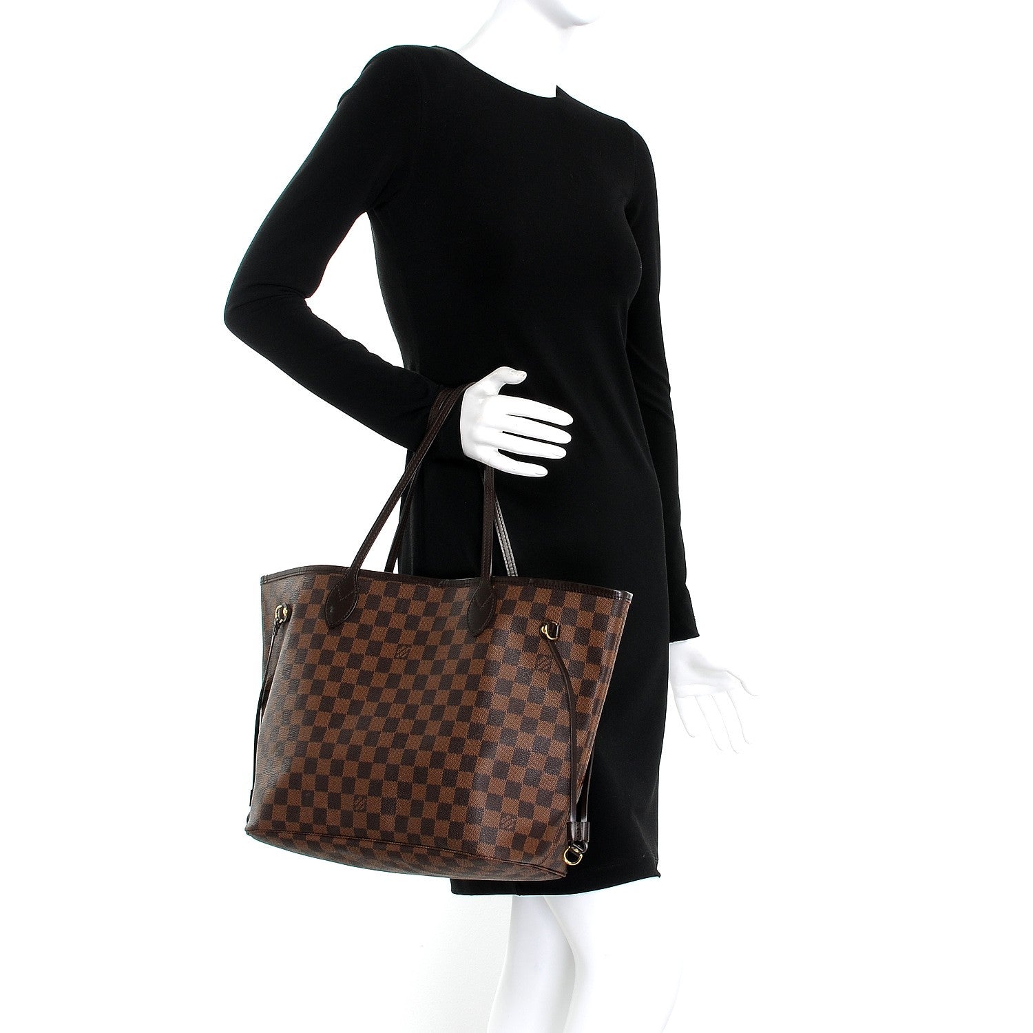 Louis Vuitton Damier Ebene Neverfull MM 2 of 14