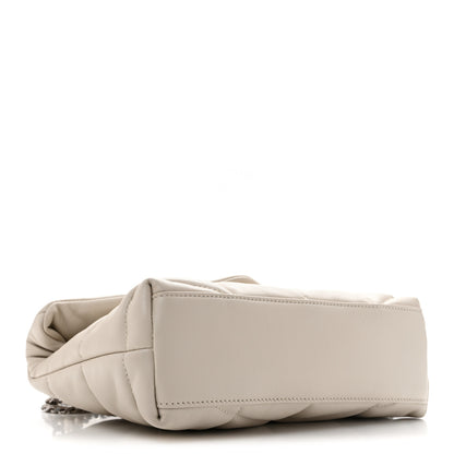 Saint Laurent Lambskin Quilted Toy Loulou Puffer Monogram Chain Satchel Crema Soft 7 of 21