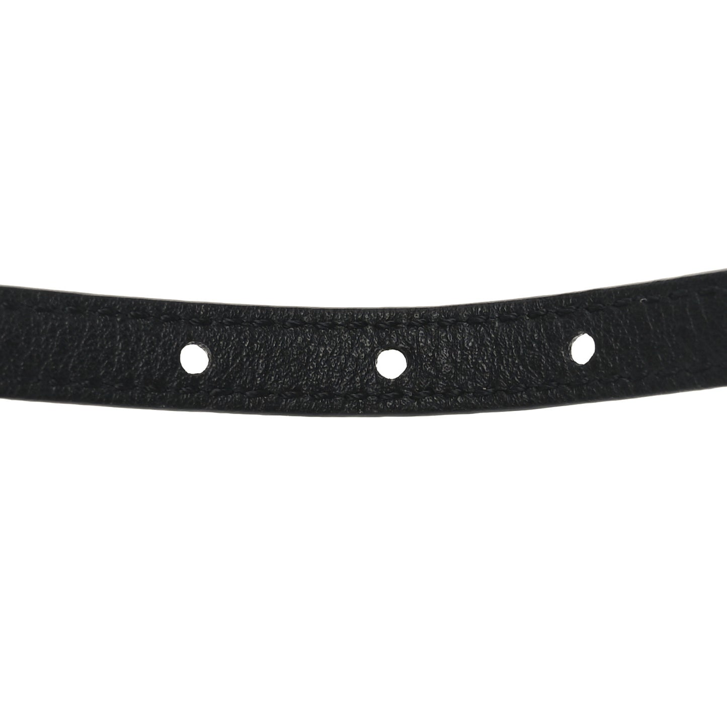 Calfskin Enamel LV Darling Bracelet Black