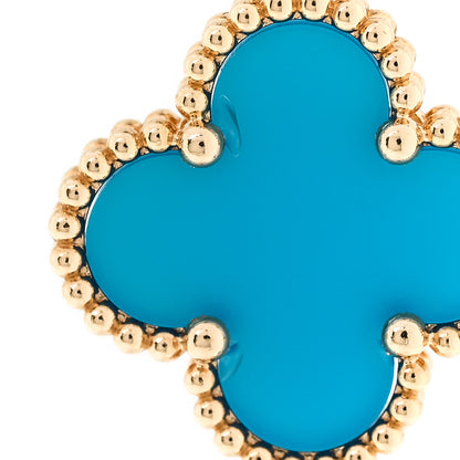 Van Cleef & Arpels 18K Yellow Gold Blue Agate 5 Motifs Vintage Alhambra Bracelet 7 of 8
