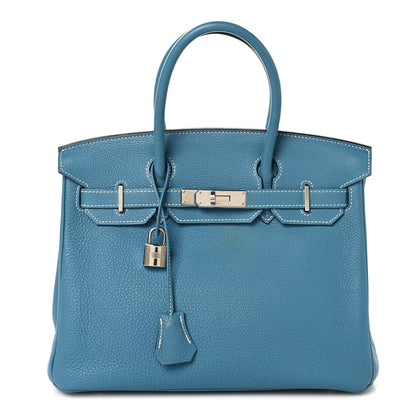Hermes Togo Birkin 30 Blue Jean 1 of 15