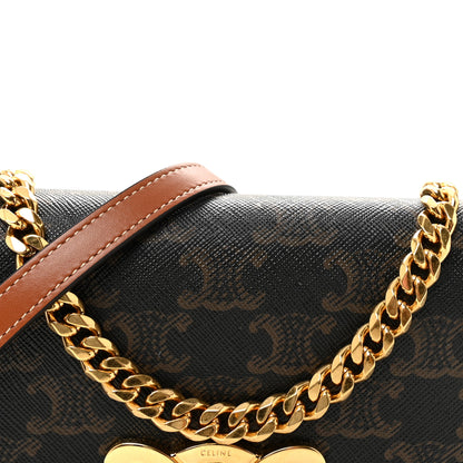 Celine Triomphe Canvas Multipochette Tan 8 of 10
