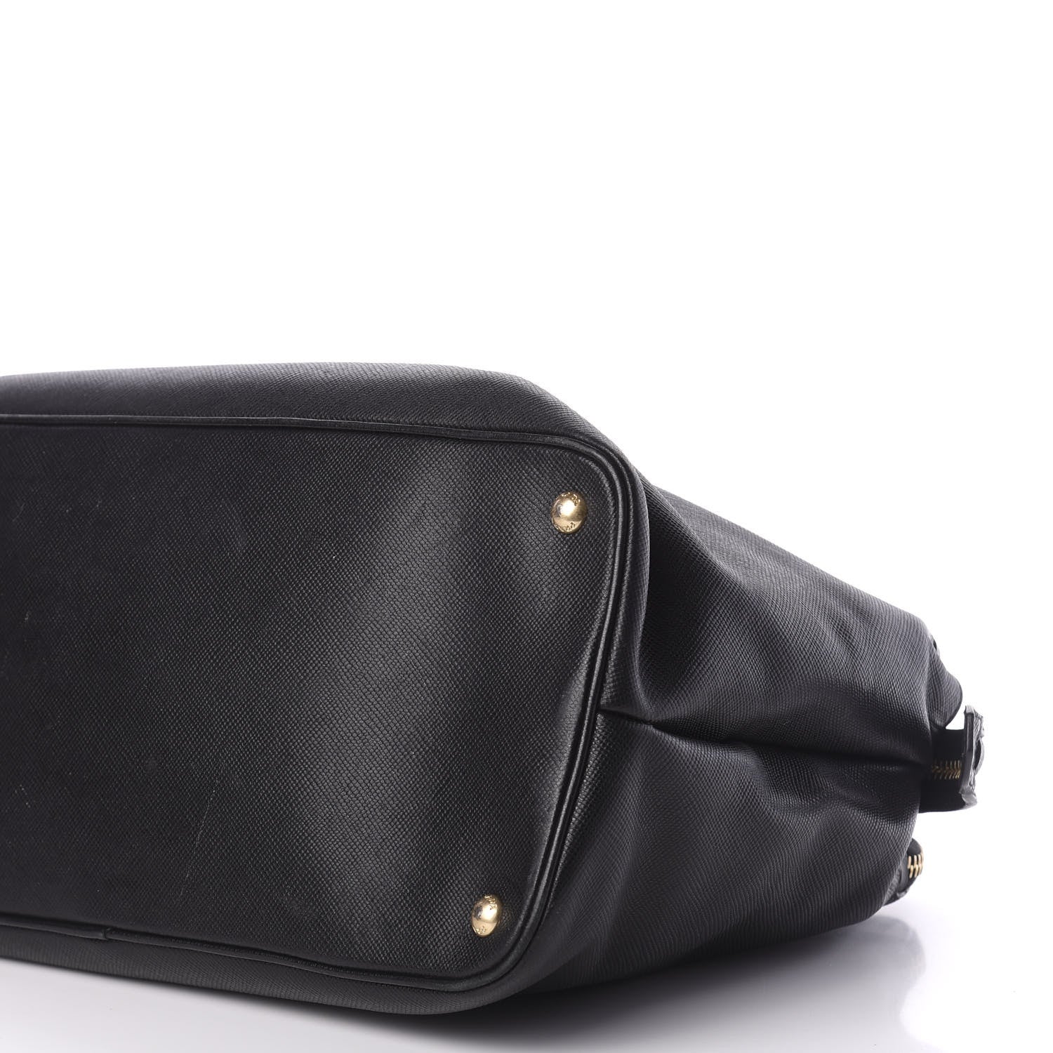 Prada Saffiano Cuir Top Handle Dome Tote Black 7 of 11