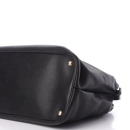 Prada Saffiano Cuir Top Handle Dome Tote Black 7 of 11