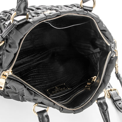 Prada Tessuto Nylon Gaufre Tote Nero Black 5 of 9