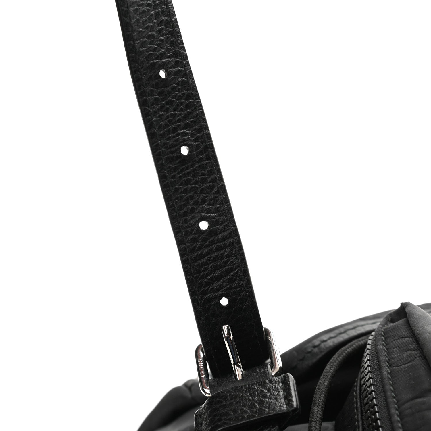 Gucci Nylon Monogram Medium Light Double Buckle Backpack Black 13 of 13