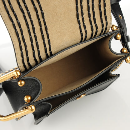 Chloe Calfskin Braided Mini Hudson Shoulder Bag Black 7 of 8