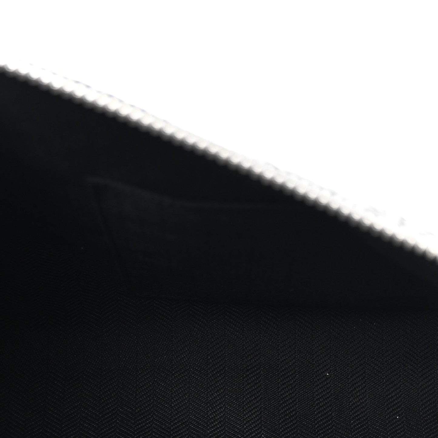 Calfskin Embossed Repeat T Pouch Black