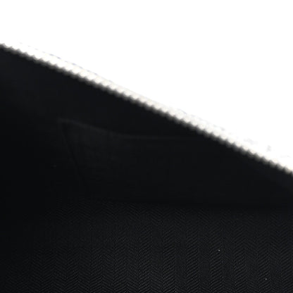 Loewe Calfskin Embossed Repeat T Pouch Black 5 of 7
