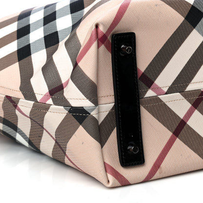Burberry Nova Check Large Nickie Tote Black 10 of 31