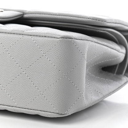 Chanel Caviar Quilted Small Double Flap Grey 9 of 10