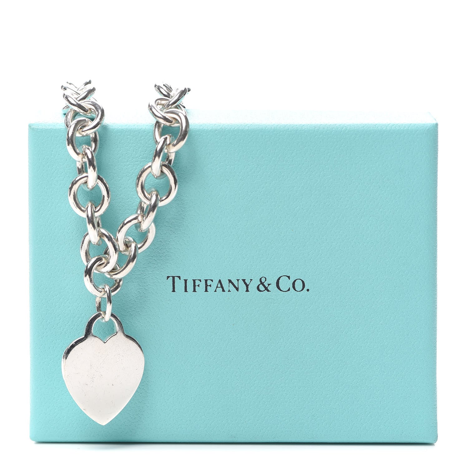 Tiffany Sterling Silver Heart Tag Necklace 6 of 6