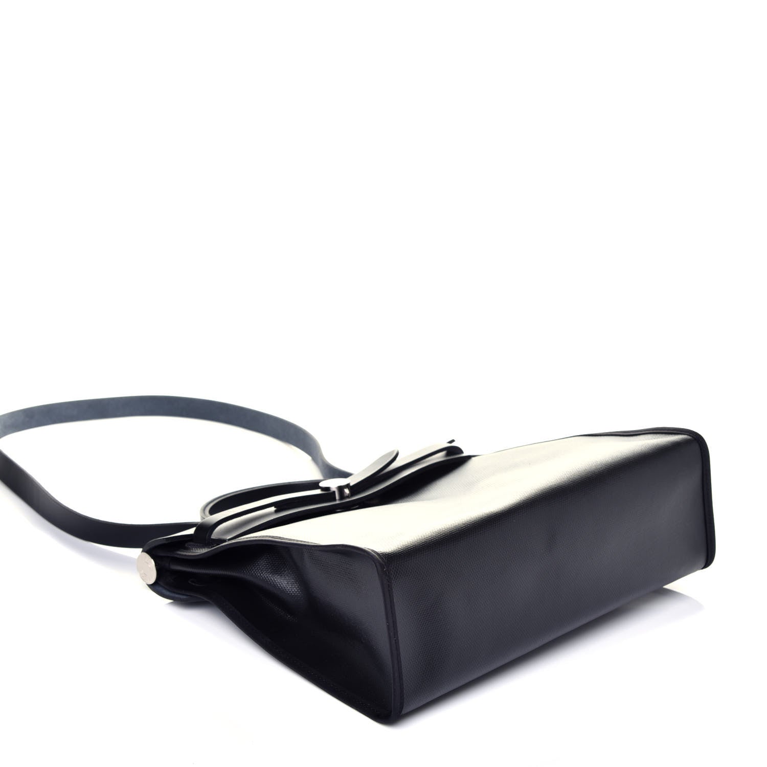 Hermes Toile H Berline Vache Hunter Herbag Zip PM 31 Black Ecru 4 of 8